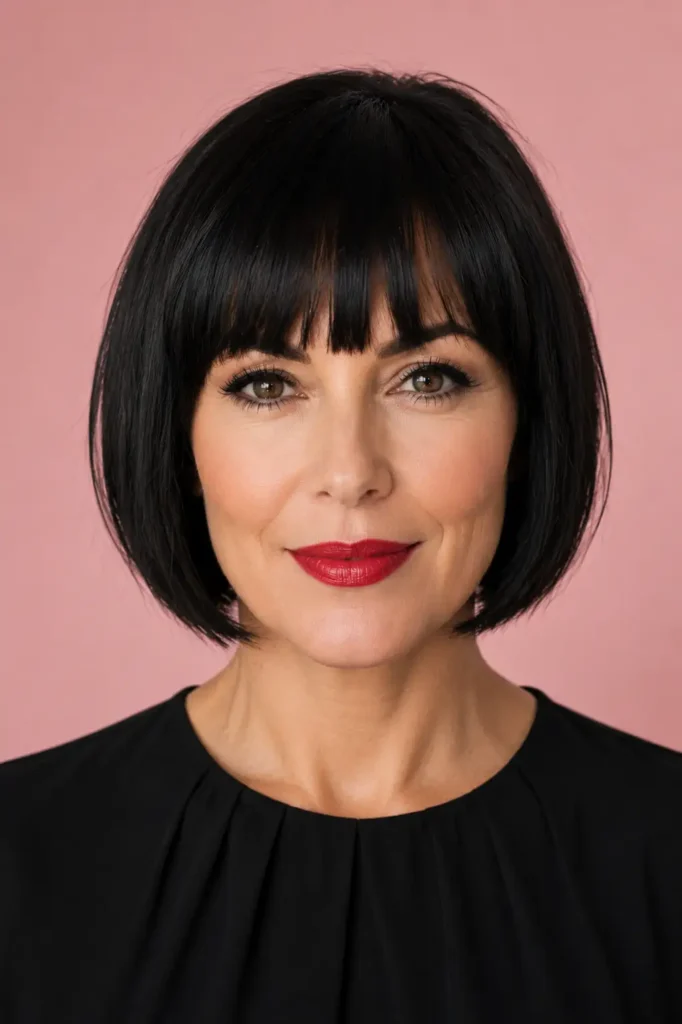 9. Classic Bob With Full Fringe