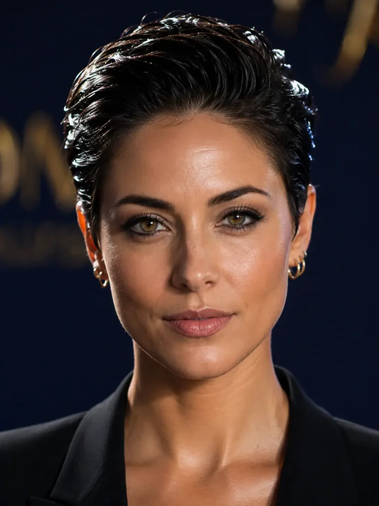 Short Pixie Cut Ideas 11 9. Slicked Back Wet Look Pixie