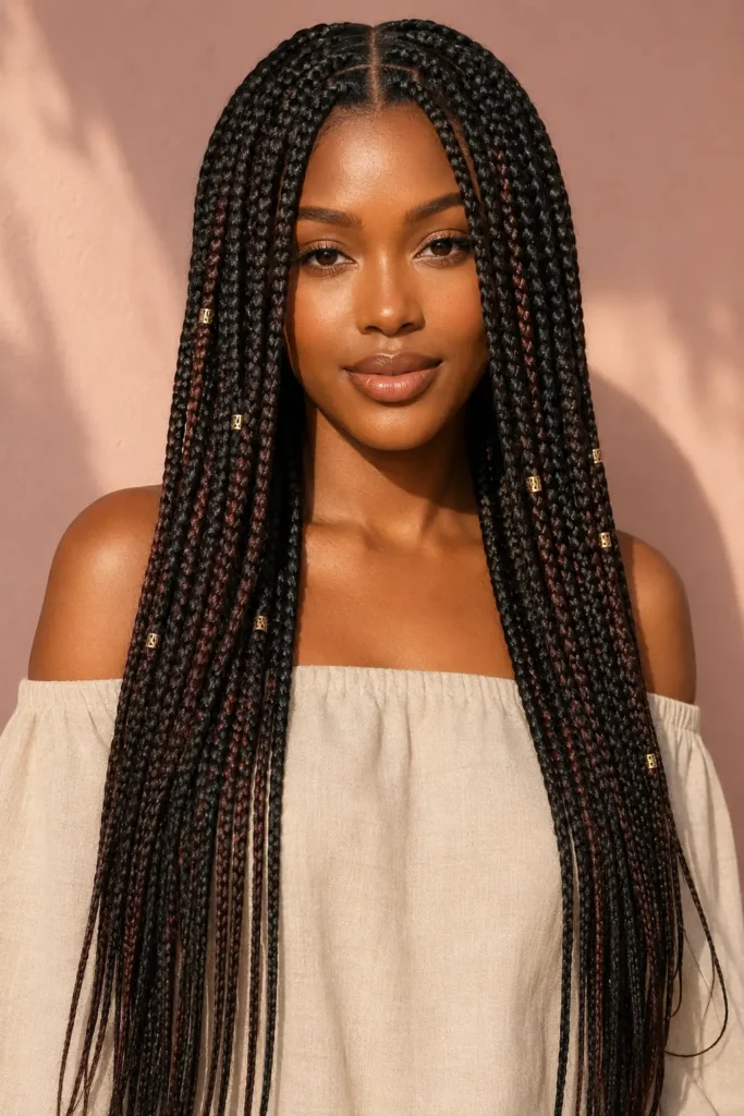 1. Classic Box Braids