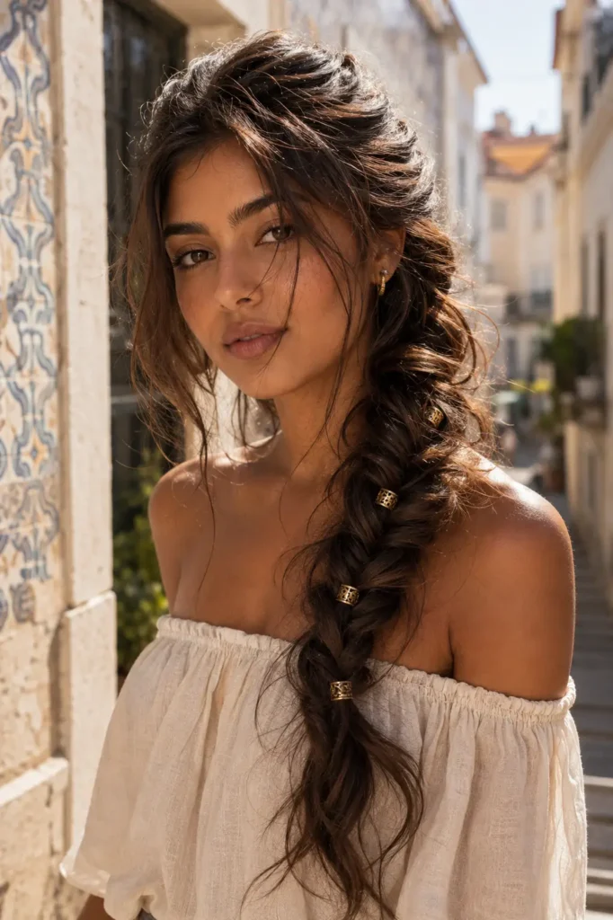 1. Messy Fishtail Braid