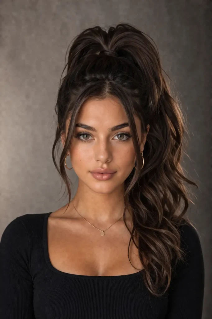 10. High Voluminous Ponytail