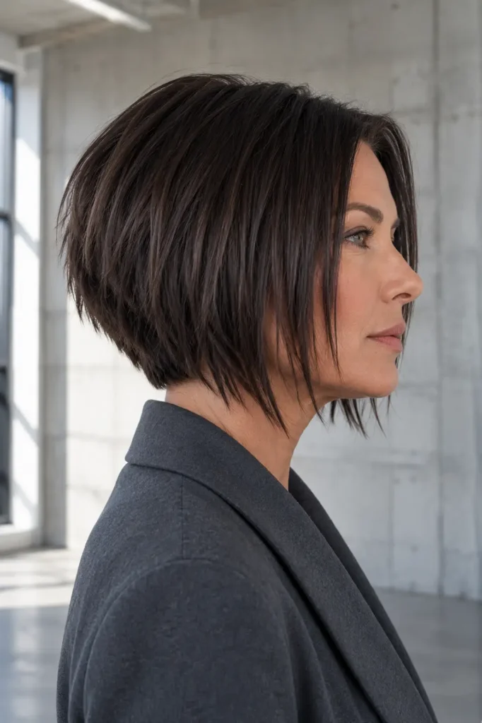 10. Razor Cut Choppy Bob