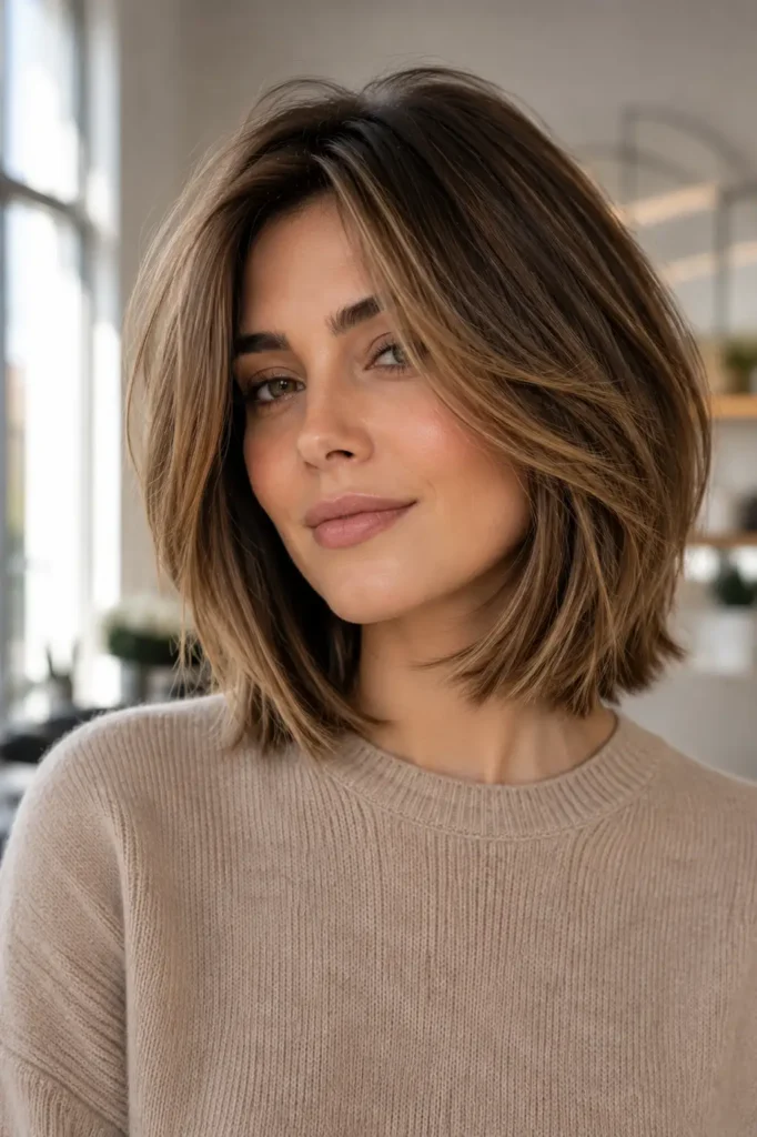 10. The Mid Length Layered Bob