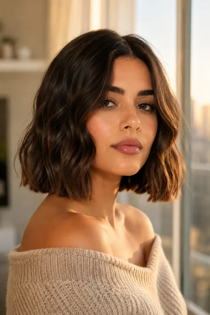 11. Blunt Bob for Wavy Hair