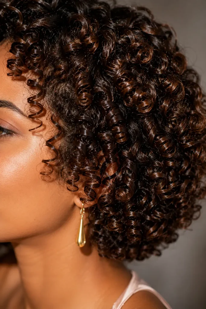 11. Defined Ringlet Bob