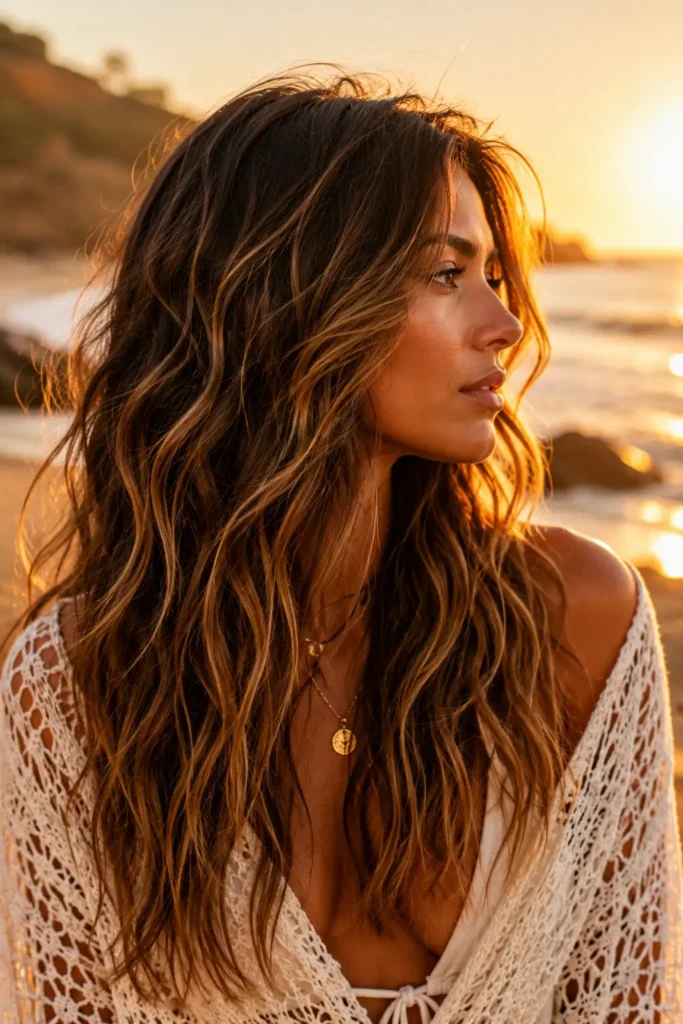 11. Honey Balayage with a Warm Toner Finish