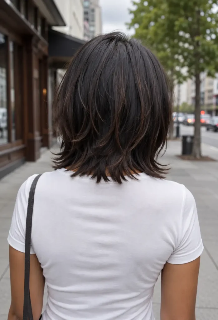 11. Shaggy bob for straight hair