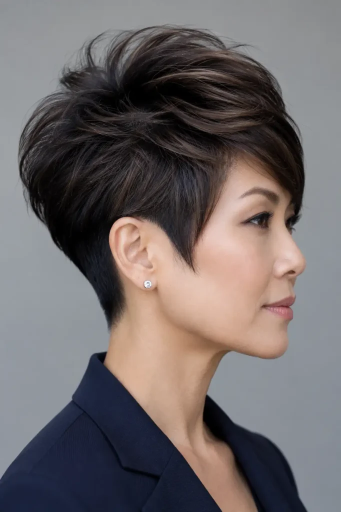 11. The Crown Volume Layered Pixie