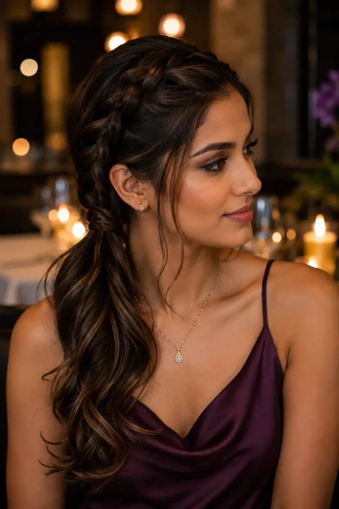 12. Braided Ponytail for Short Hair