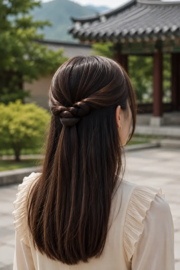 12. Half Up Twisted Knot