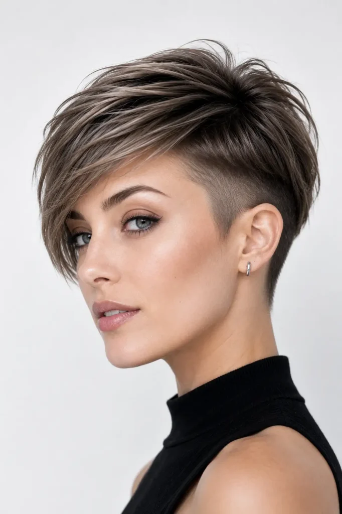 12. Pixie bob with undercut