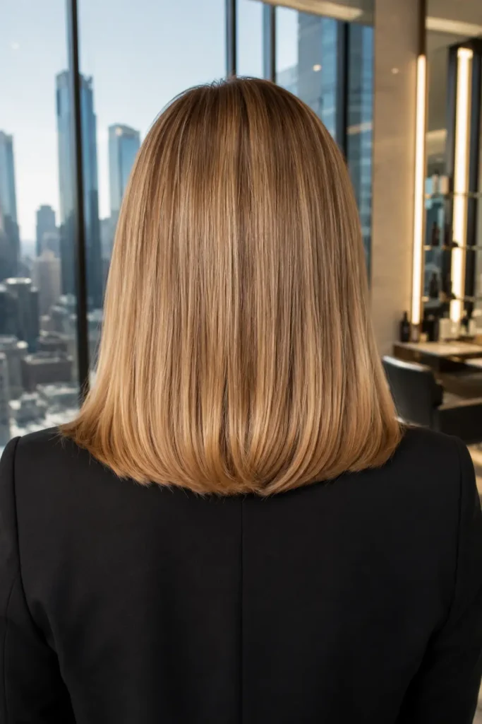 Hairstyles for Plus Size Women With Thin Fine Hair 14 12. Straight Blowout With Barely There Layers