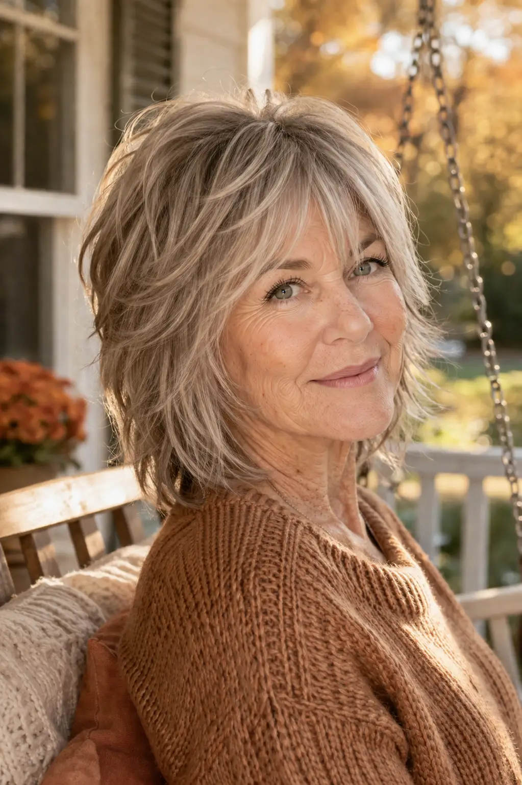 12. The soft layered shag many older women ask for
