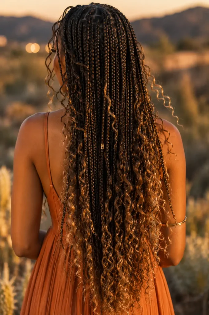 13. Boho Braids Goddess Braids
