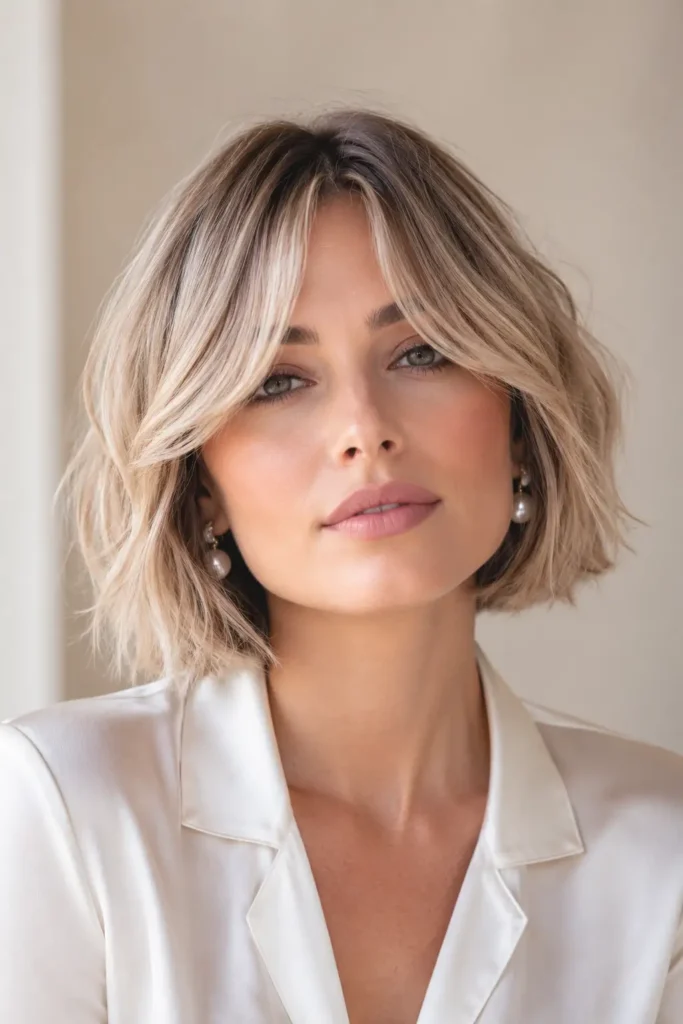 13. French Bob for Square Face Shapes