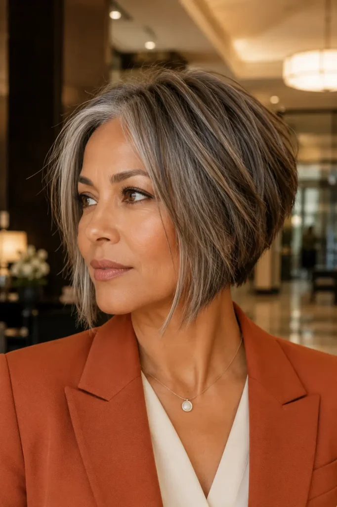 13. Piece y Choppy Bob for Thick Looking Results