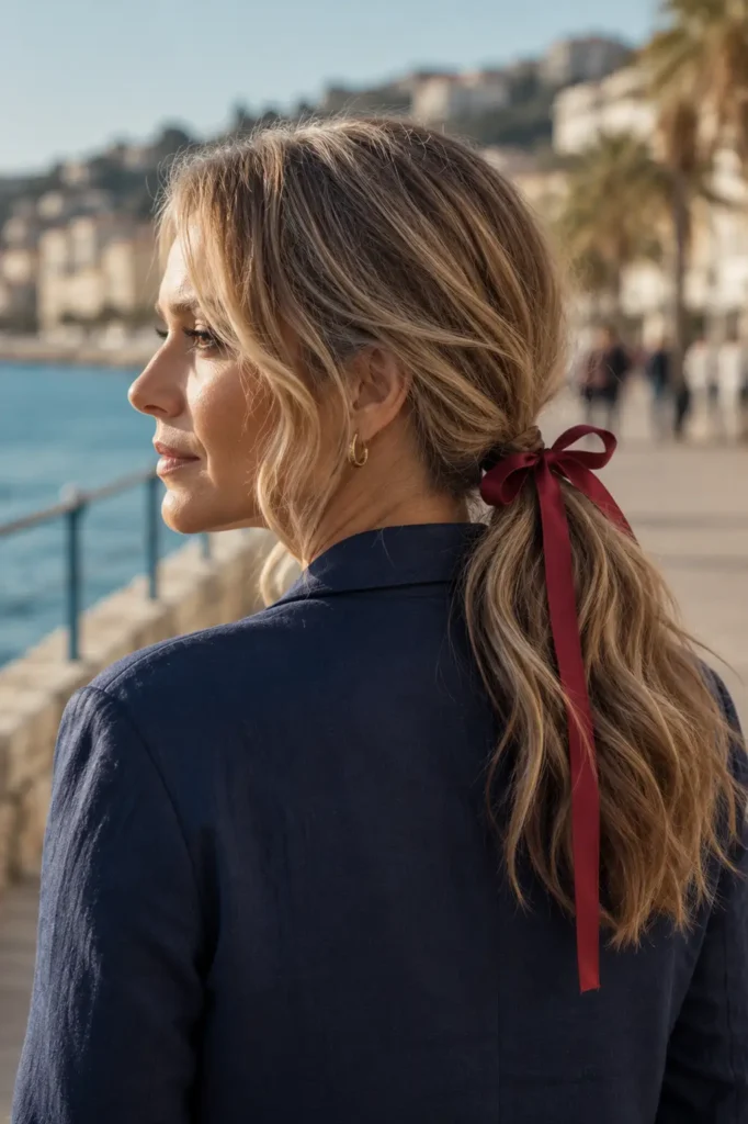 13. Pirate Ponytail with Ribbon Wrap