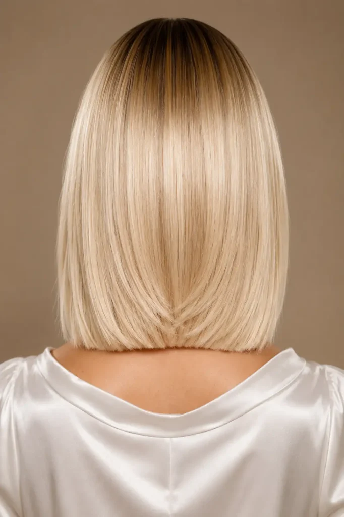 13. Sleek Straight Layered Bob