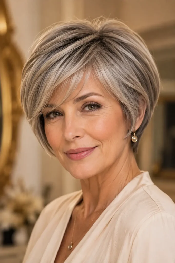 13. Soft pixie bob for women over 50