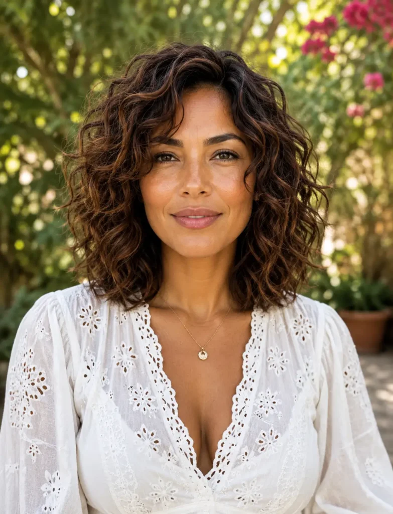 15. Textured shaggy bob