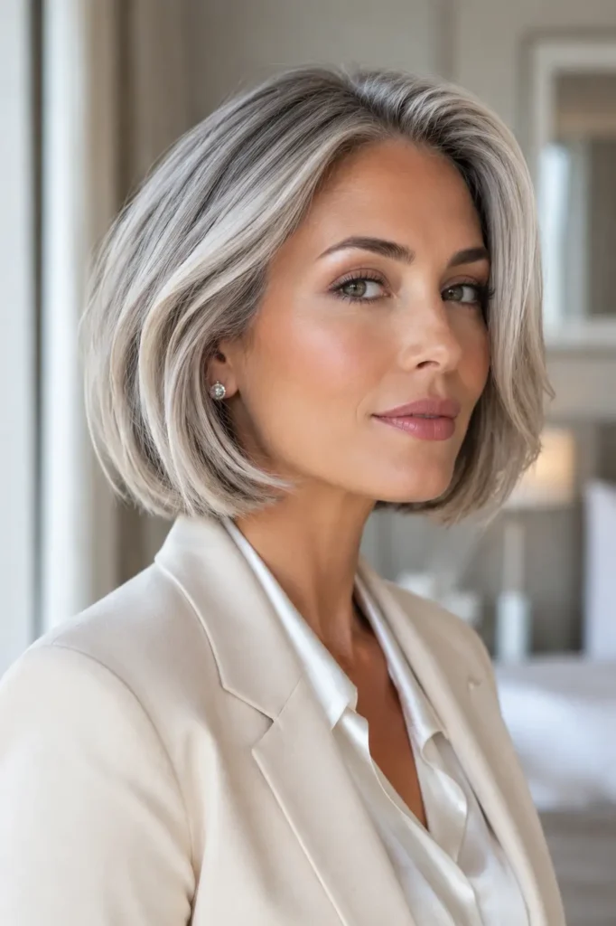 16. French Bob Without Bangs