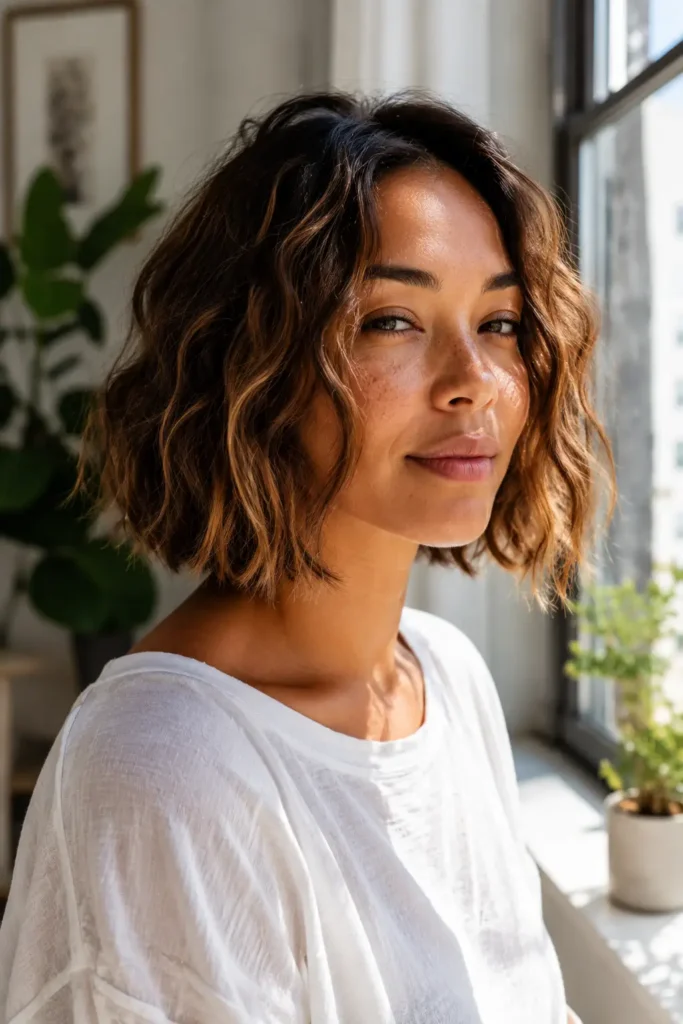 Short Bob Hairstyles for Thin Fine Hair 18 16. Piecey Bob for Thin Hair Over 50