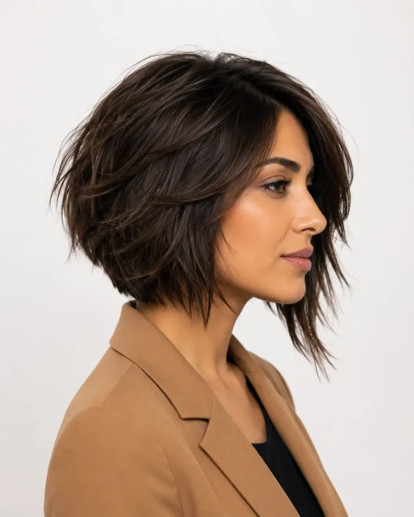 17. Asymmetrical shaggy bob