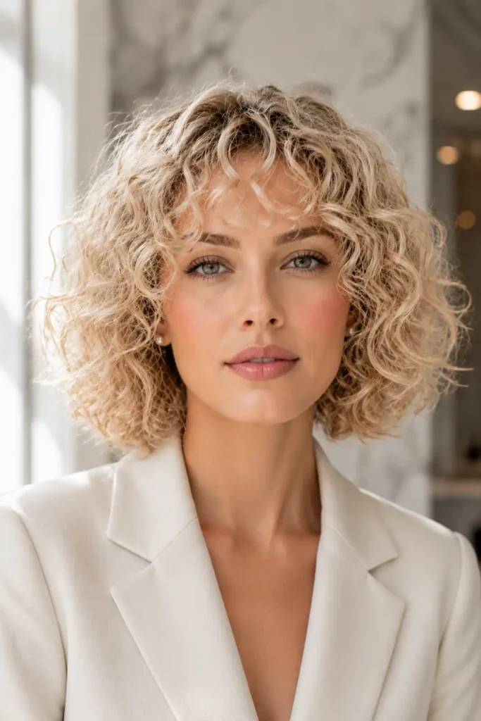 17. Curly Bob for Fine or Thin Curly Hair