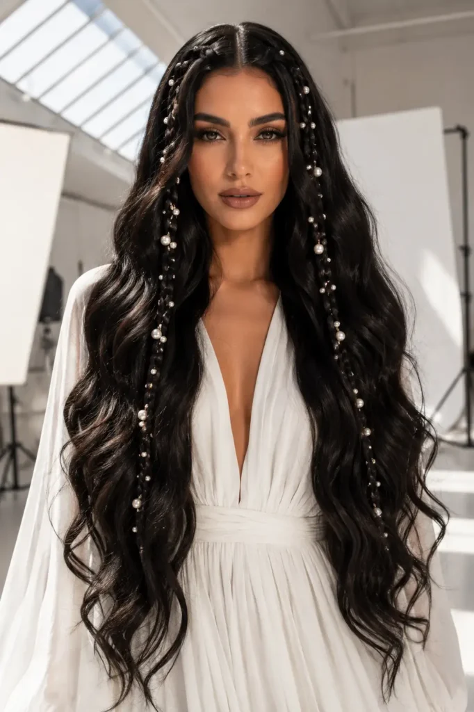 17. Mermaid waves on fine hair