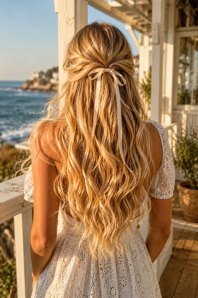17. The Twisted Crown With Loose Curls