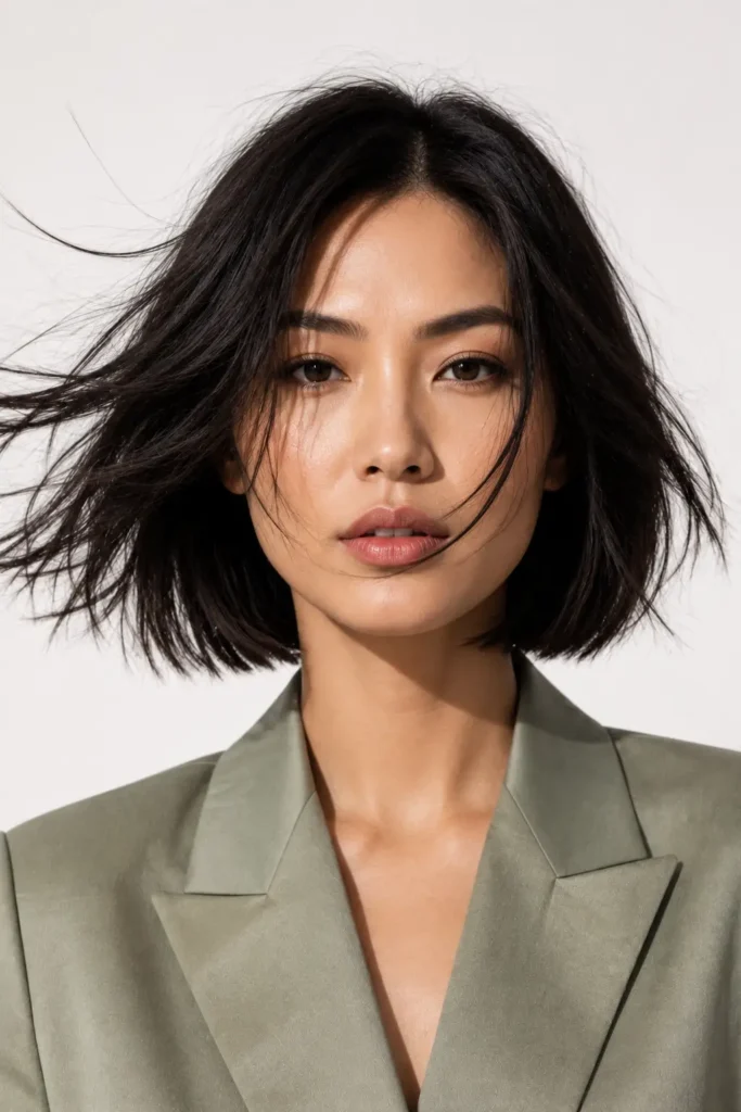Short Bob Hairstyles for Thin Fine Hair 20 18. Blowout Bob for Special Occasions