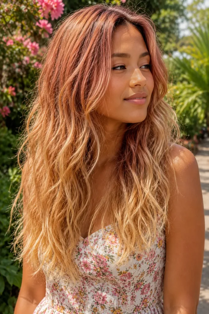 18. Bronde with Golden Blonde Pops
