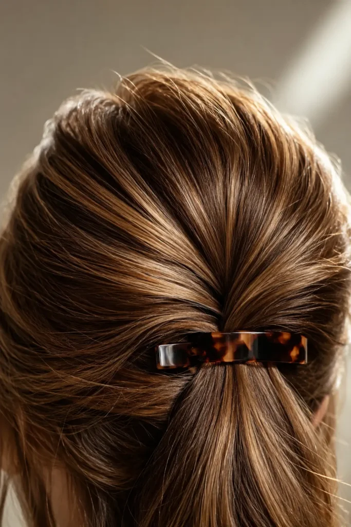 18. The Pearl Pin Half Up