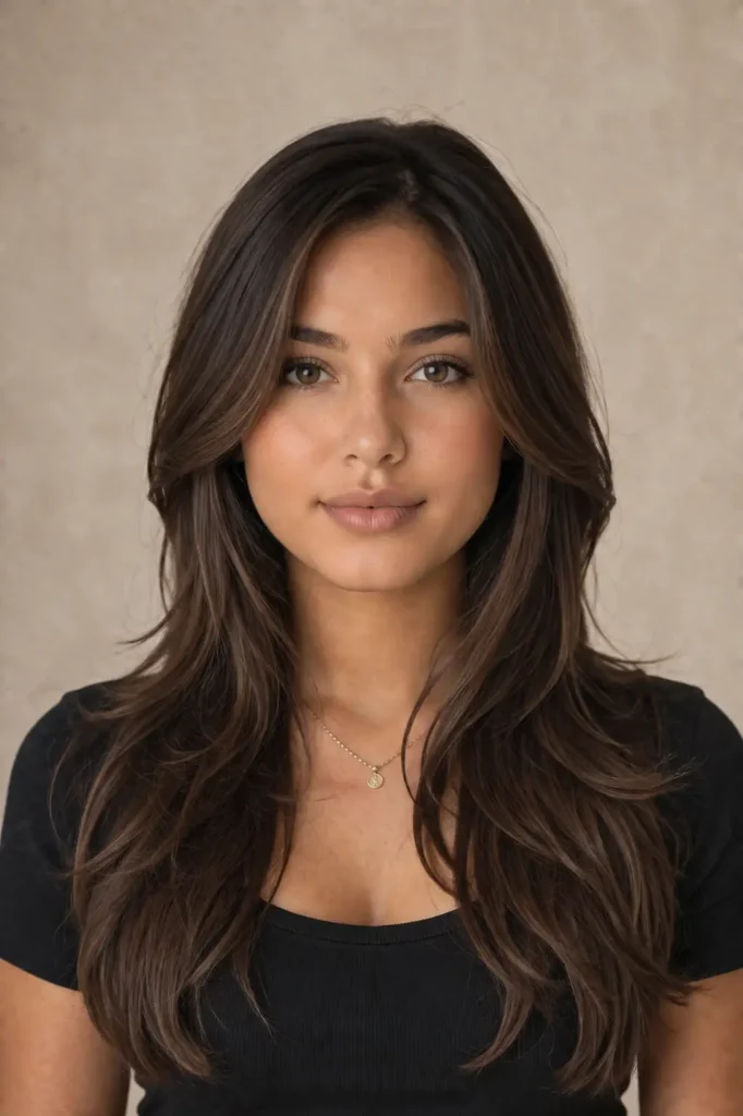 19. Layered Cut for Round Face Shapes
