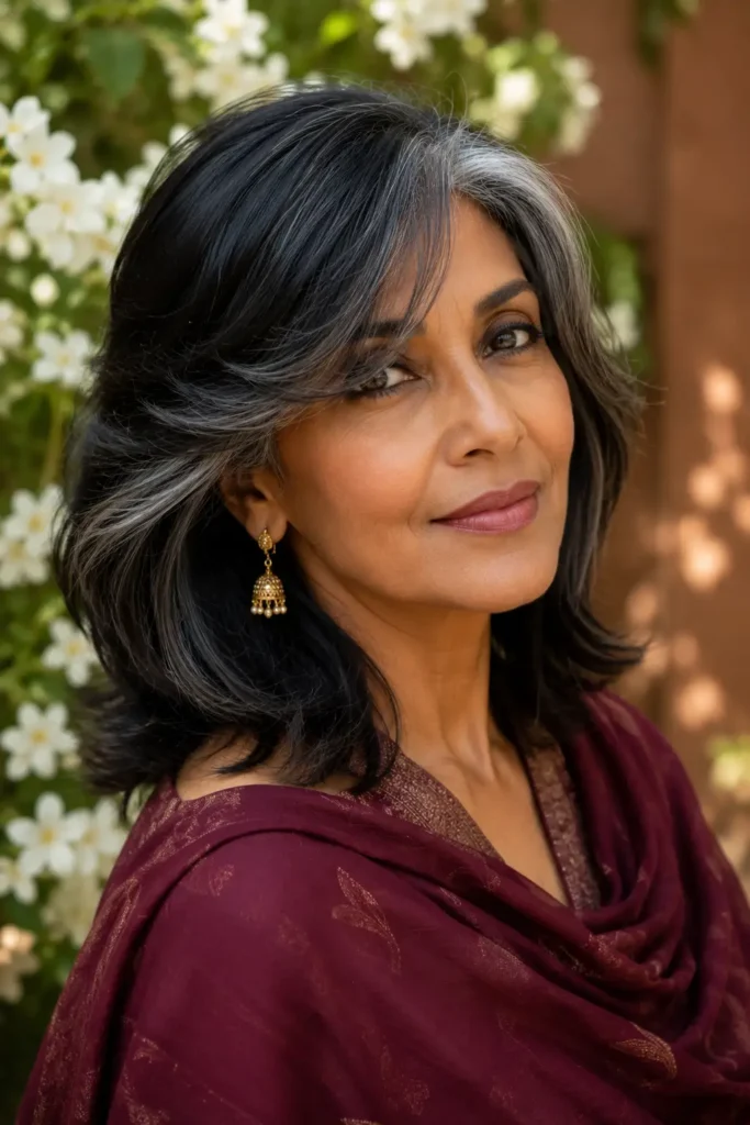 medium length hairstyles for women over 60 with thin fine hair 21 19. Long Bangs Medium Cut