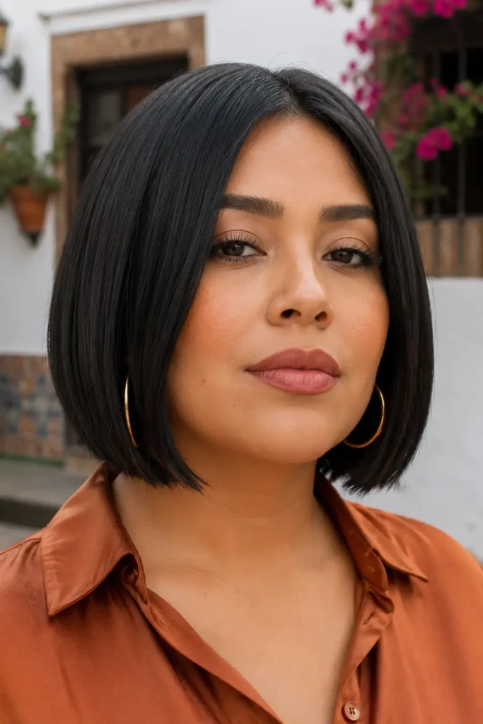 Hairstyles for Plus Size Women With Thin Fine Hair 4 2. Choppy Bob With Feathered Ends