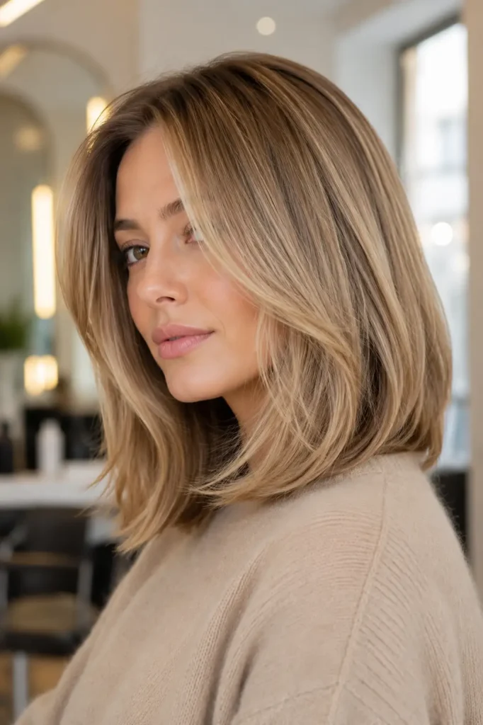 2. The Long Bob Lob with Soft Layers