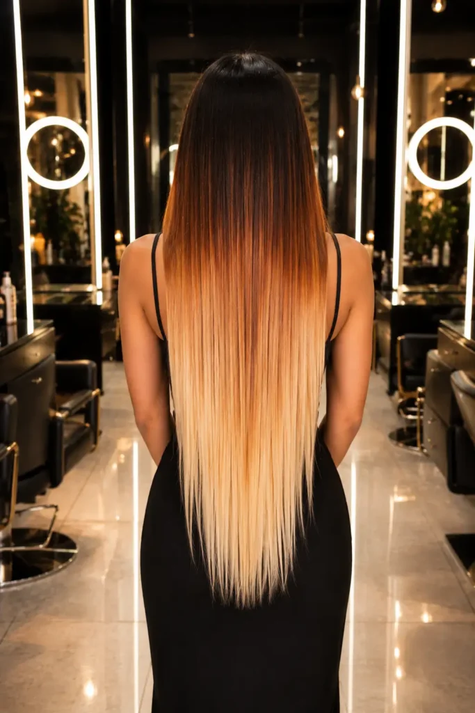 21. Full Gradient Complete Brown to Blonde Transformation