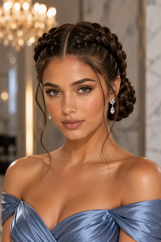 22. Double Dutch Braids into Bun
