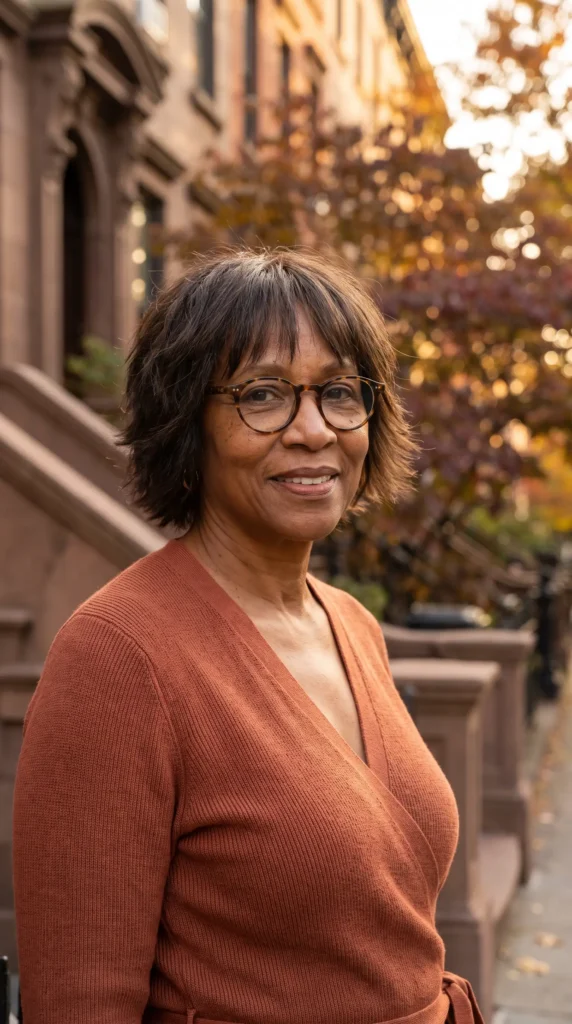 Short Shag Haircuts for Women Over 60 4 2 Prompt 2 Soft Short Shag Haircut With Bangs An ele Black woman with shag haircut 202607070808