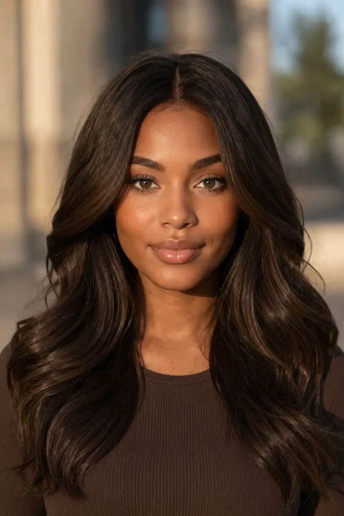 3. Dark Hair Color Ideas for Deep Skin Tones