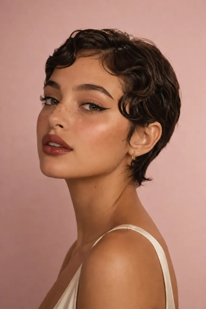 3. Pixie with finger waves