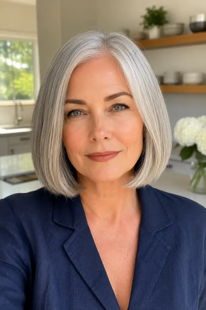 Lob Haircuts for Thin Hair 6 4. Face Framing Layers on a Mid Length Lob