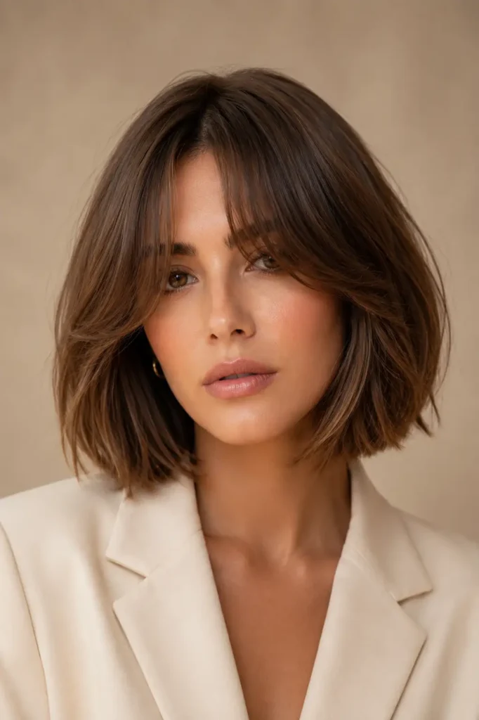 4. The Bob with Curtain Bangs