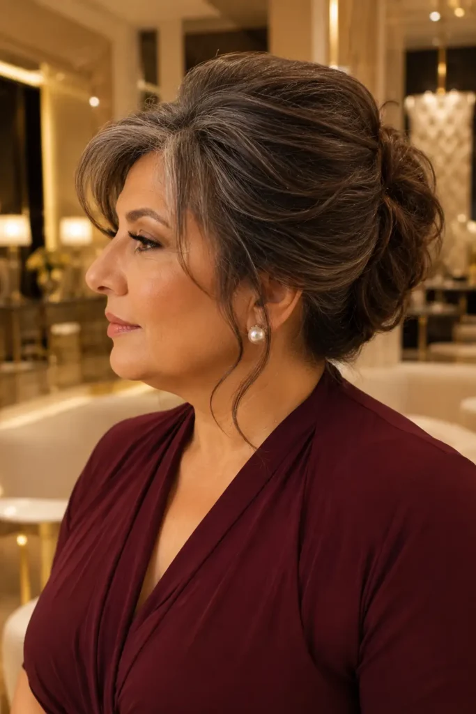 Hairstyles for Plus Size Women With Thin Fine Hair 7 5. Curtain Bangs With a Short Bob
