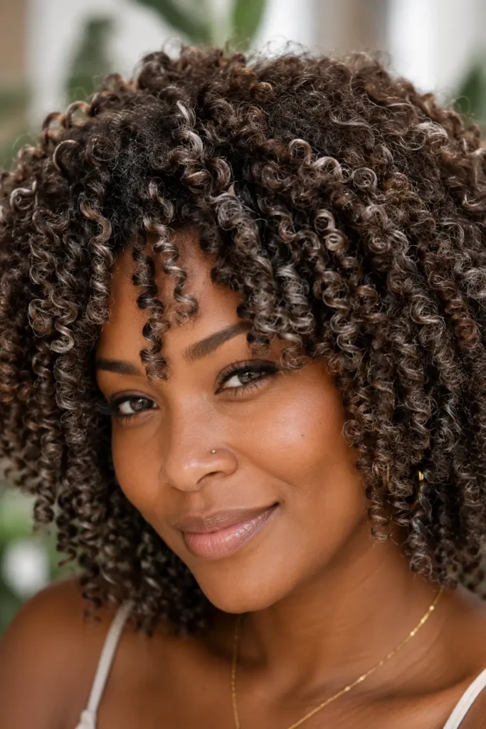 5. Dark Brown to Silver Ombre