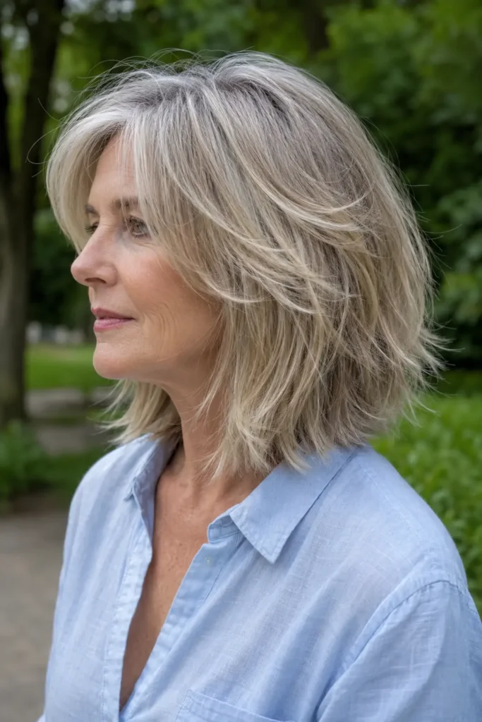 5. Long shaggy bob
