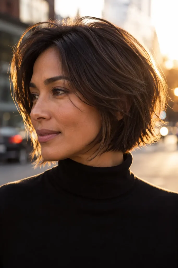 6. Shaggy bob for fine hair