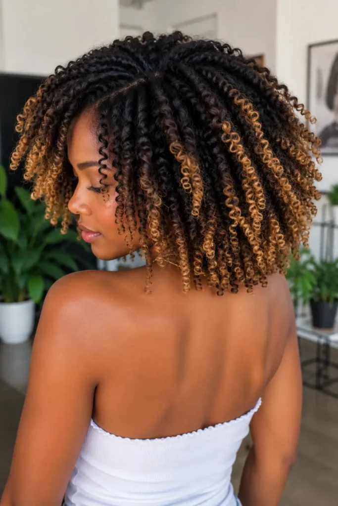 6. Sun Kissed Beach Waves with Gold Ends