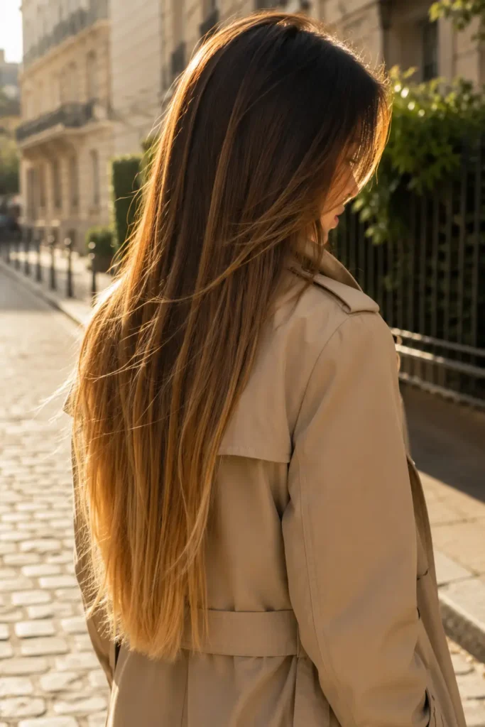 6. Warm Bronde with Honey Ends